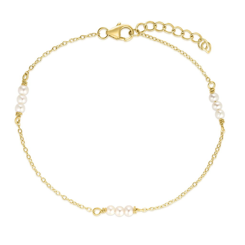 Pearl Bead Station Bracelet