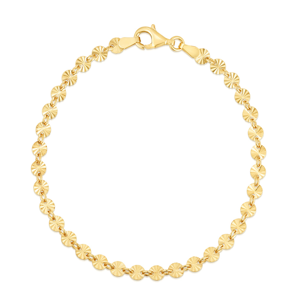 Diamond Cut Vermeil Bracelet