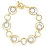 Two-tone Circle 'n Circle Diamond Bracelet