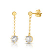 White Topaz Earrings