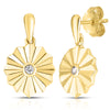 White Topaz Vermeil Earrings