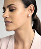 Opal & White Sapphire Earrings