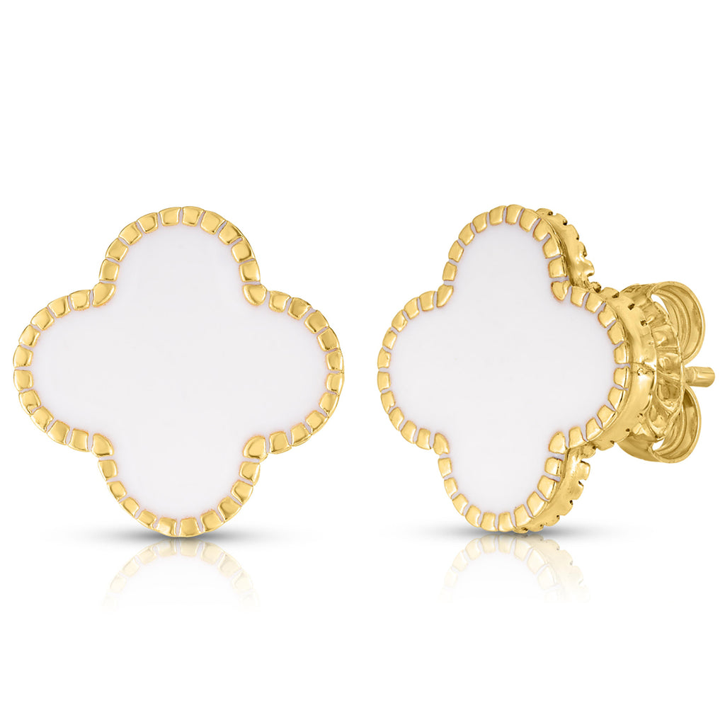 White Clover Earrings