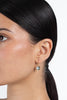 Round Blue Topaz Earrings