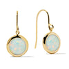 Round Opal Earrings