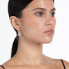 White Topaz Droplet Earrings