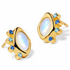 Asymmetric Moonstone Studs- Final Sale