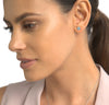 Classic Round Gemstone Stud Earrings