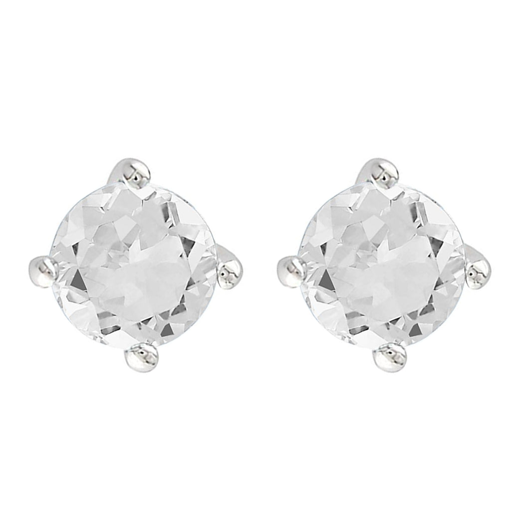 White Topaz Earrings