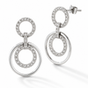 Circle 'n Circle Diamond Earrings