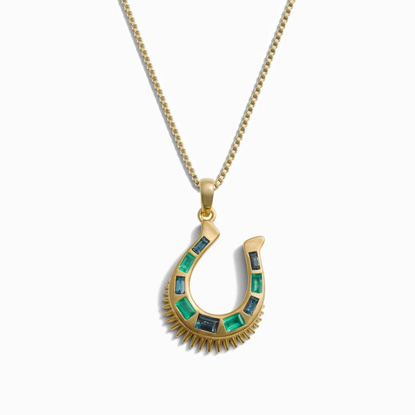Lucky Horseshoe Pendant Necklace