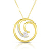 Diamond Swirl Necklace - Final Sale