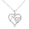 Mom Heart Pendant Necklace