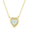 Gemstone Heart Necklace