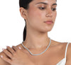White Topaz Tennis Necklace