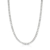 White Topaz Tennis Necklace