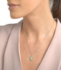 Diamond & Green Amethyst Necklace