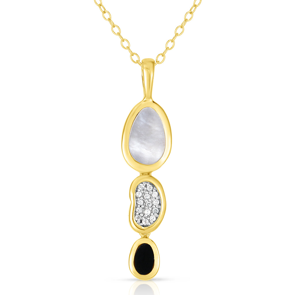 Mother of Pearl & Onyx Necklace