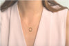 Sterling Silver & Diamond Freeform Necklace - Gold Overlay