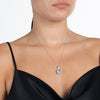 Green Amethyst & Diamond Necklace