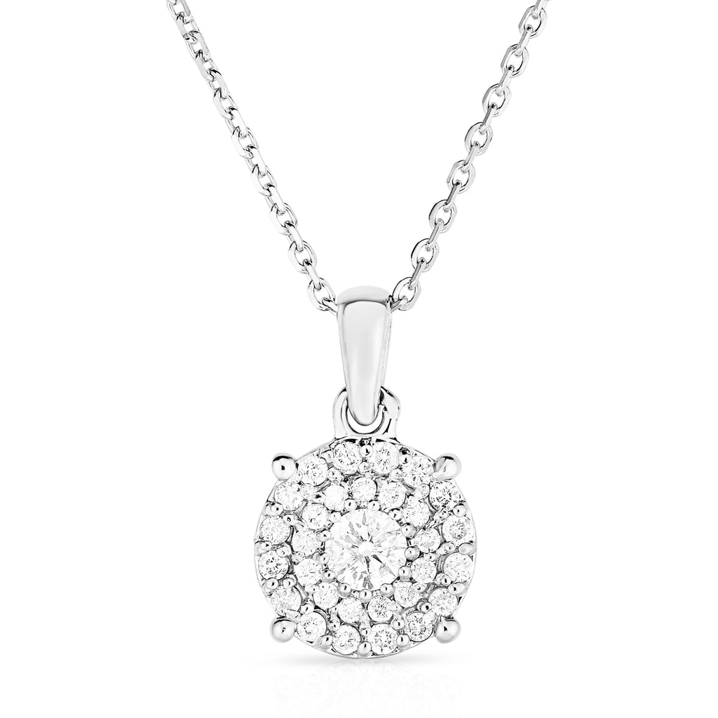 Cluster Diamond Necklace