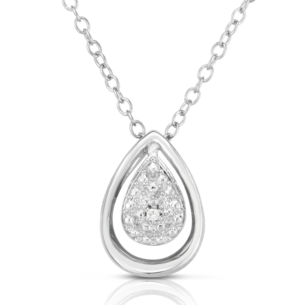 Diamond Tear Drop Necklace