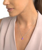 Classic Solitaire Gemstone Necklace
