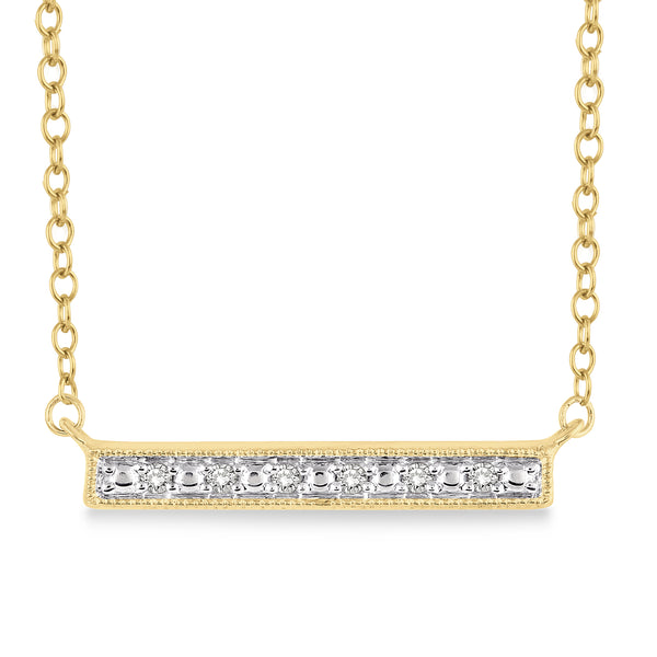 Diamond Bar Pendant