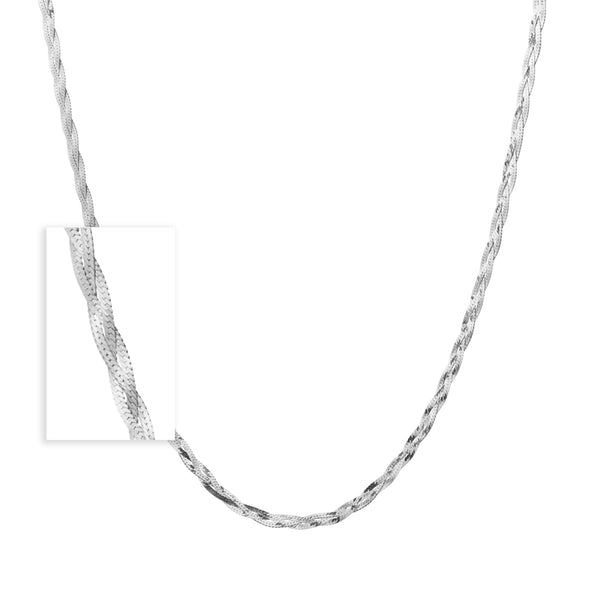 Braided Herringbone Necklace - Final Sale