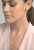 Blue Topaz & Diamond Quatrefoil Earring & Necklace Set