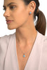 Diamond & Blue Topaz Earring & Necklace Set