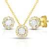 Diamond Earrings and Diamond Necklace Set