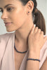 Freshwater Black Pearl Earring, Bracelet & Necklace Set