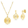 White Topaz Vermeil Earrings and Necklace Set