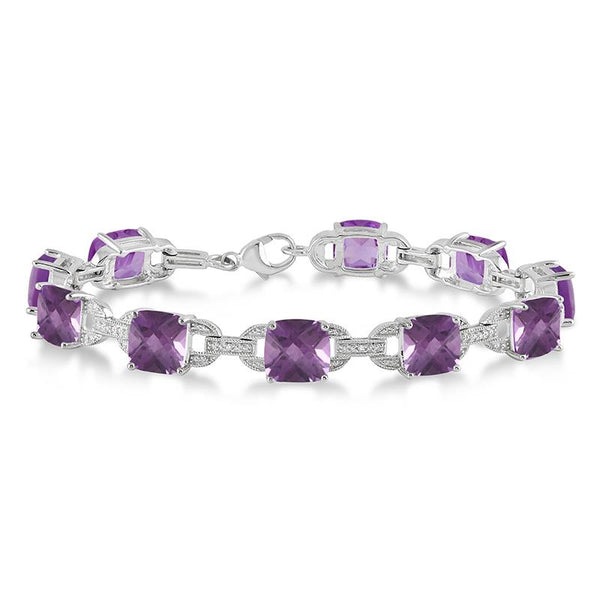 Colorful Gemstone & Diamond Bracelet