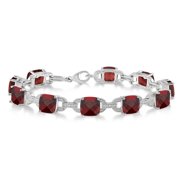 Colorful Gemstone & Diamond Bracelet