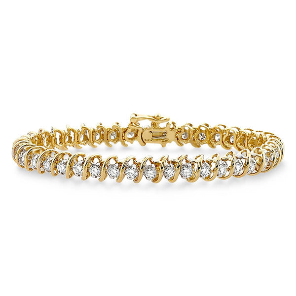Diamond Tennis Bracelet - Yellow Gold