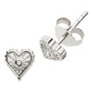 Diamond Starburst Heart Earrings