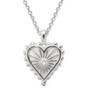 Diamond Starburst Heart Necklace