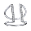 Contemporary Diamond Cuff Ring