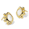 Asymmetric Moonstone Studs