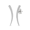 Diamond Arc Ear Climbers