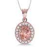 Morganite & Diamond Necklace
