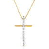 Gold & Diamond Cross Necklace
