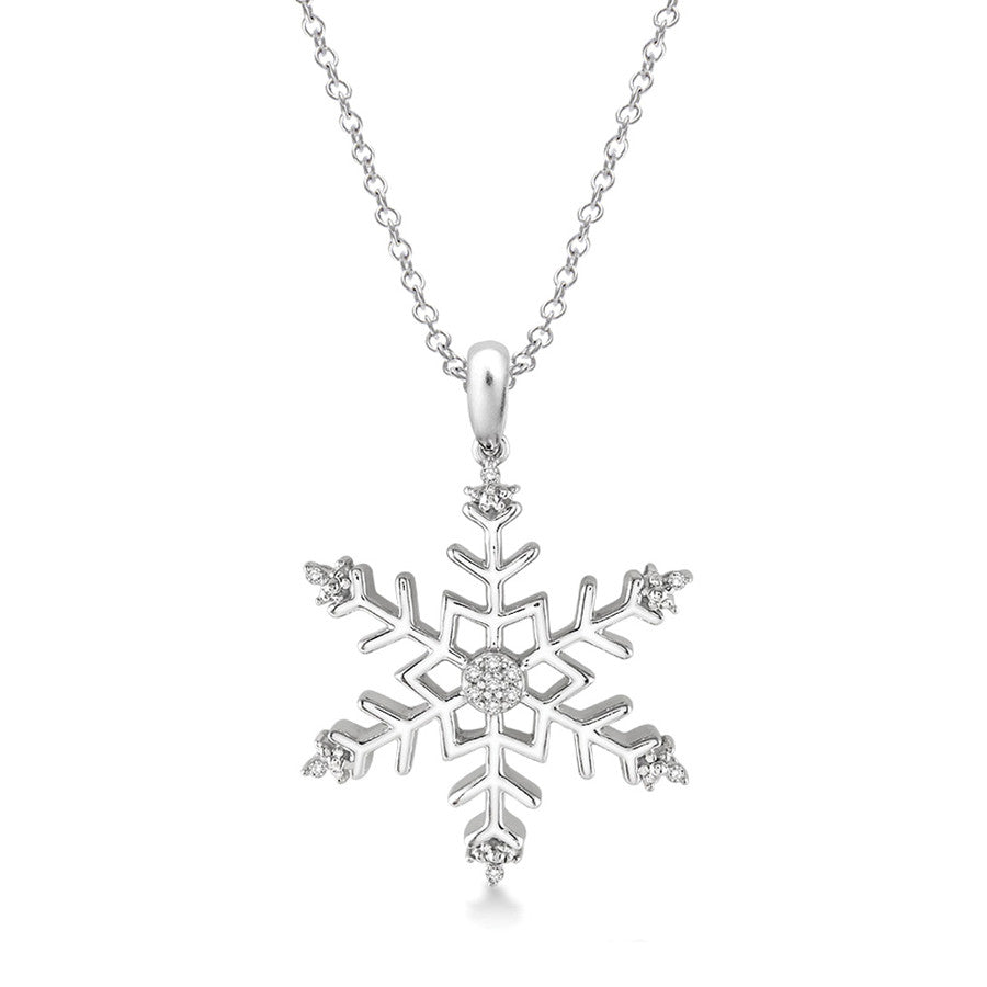 Diamond Snowflake Necklace