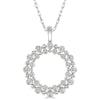 Twin Halo Diamond Necklace