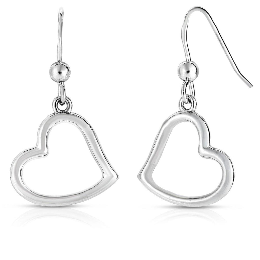 Floating Heart Earrings