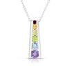 Multi-color Gemstone Necklace