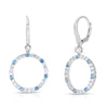 Swiss Blue Topaz Earrings in Sterling Silver